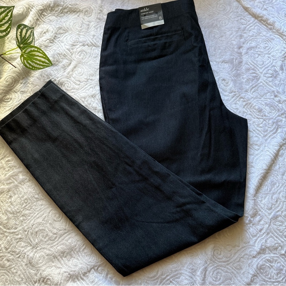 Alfani Women’s Black Ankle Pants Size 8 Comfort Waist NWT - Picture 9 of 9